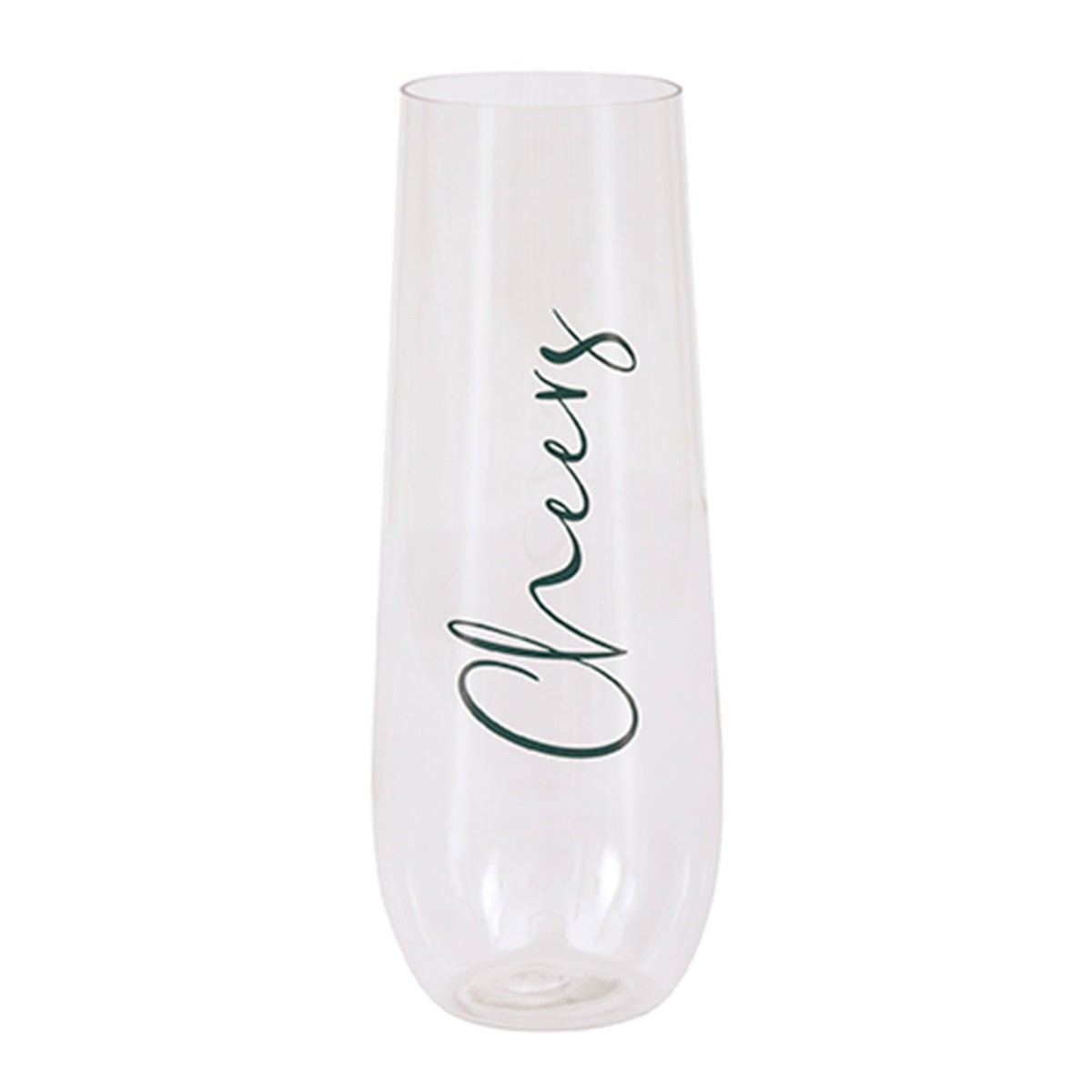 UNIQUE PARTY FAVORS Christmas Modern Christmas Plastic Stemless Champagne Flute, 9 oz 011179281879