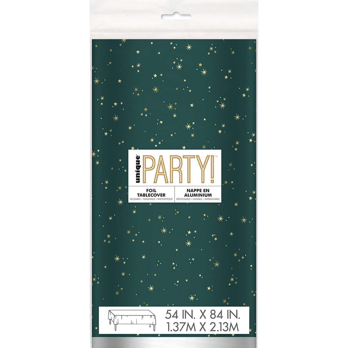UNIQUE PARTY FAVORS Christmas Modern Christmas Tablecover, 54 x 84 In 011179281336