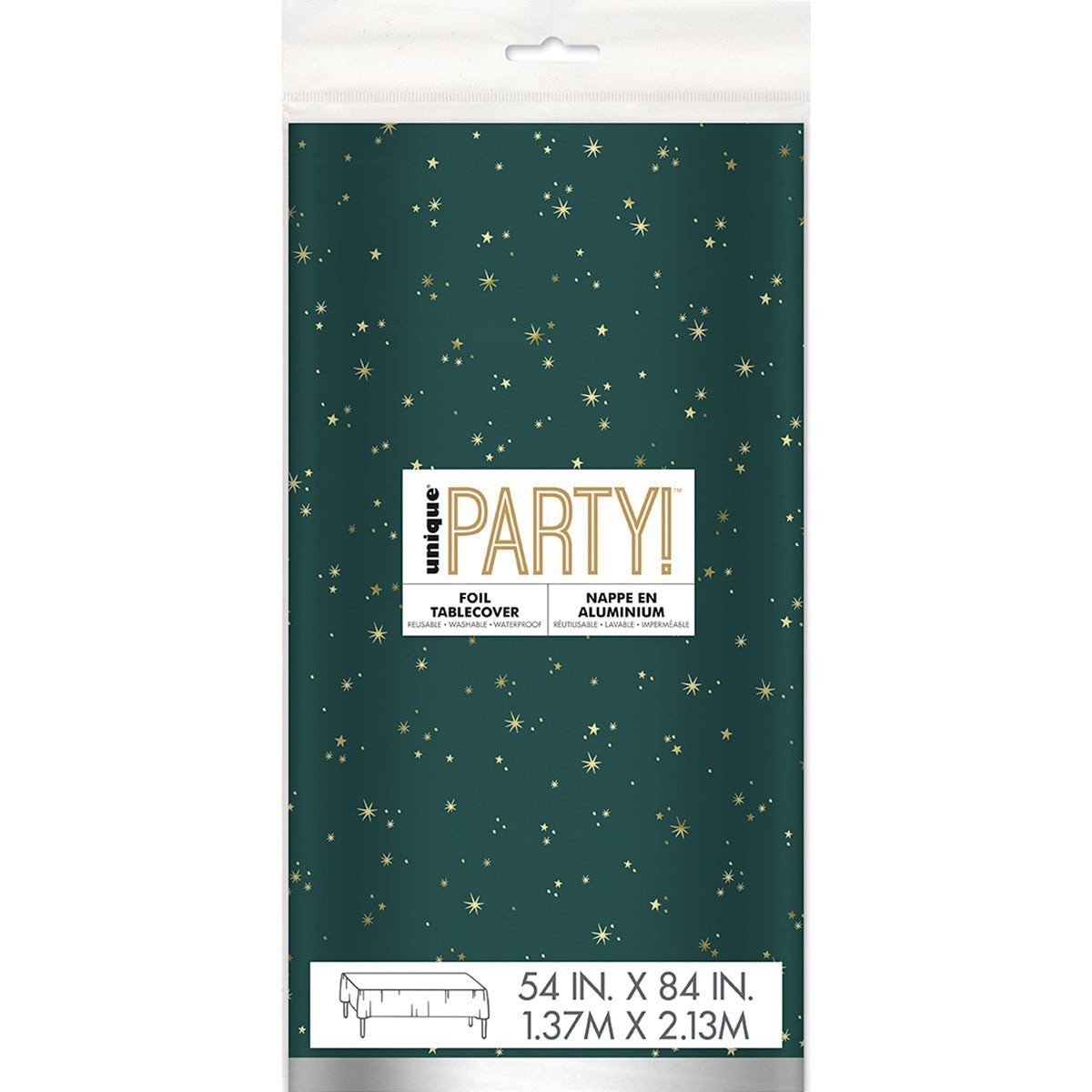 UNIQUE PARTY FAVORS Christmas Modern Christmas Tablecover, 54 x 84 In 011179281336