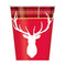 Buy Christmas Plaid Deer - Cups 9 Oz. 8/pkg sold at Party Expert