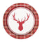 Buy Christmas Plaid Deer - Plates 7 In. 8/pkg sold at Party Expert
