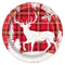 Buy Christmas Plaid Deer - Plates 9 In. 8/pkg sold at Party Expert