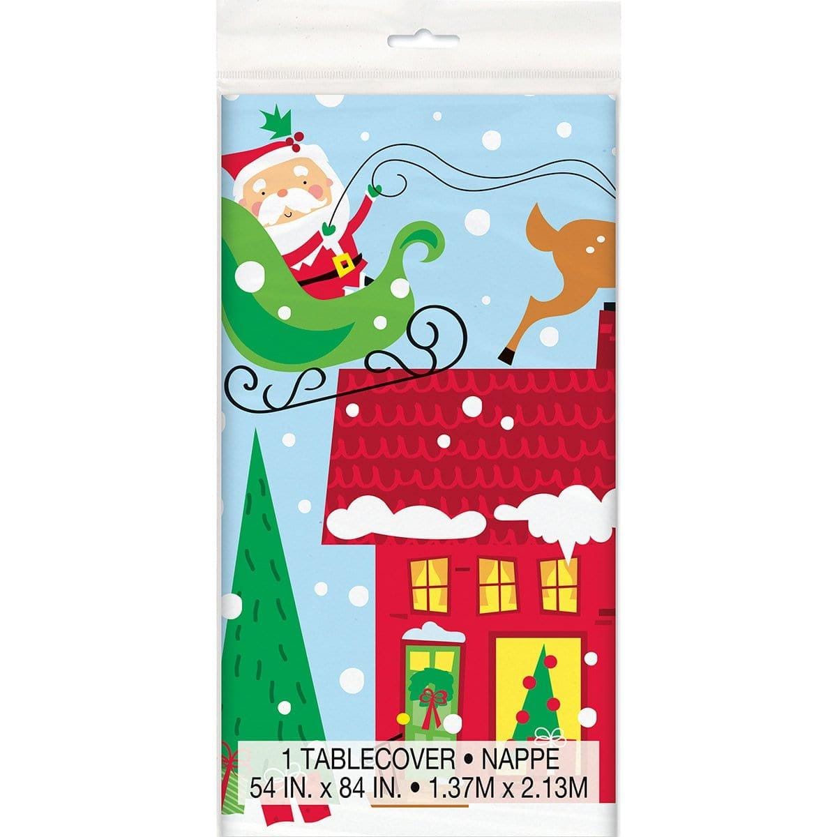 Buy Christmas Colorful Santa - Tablecover sold at Party Expert