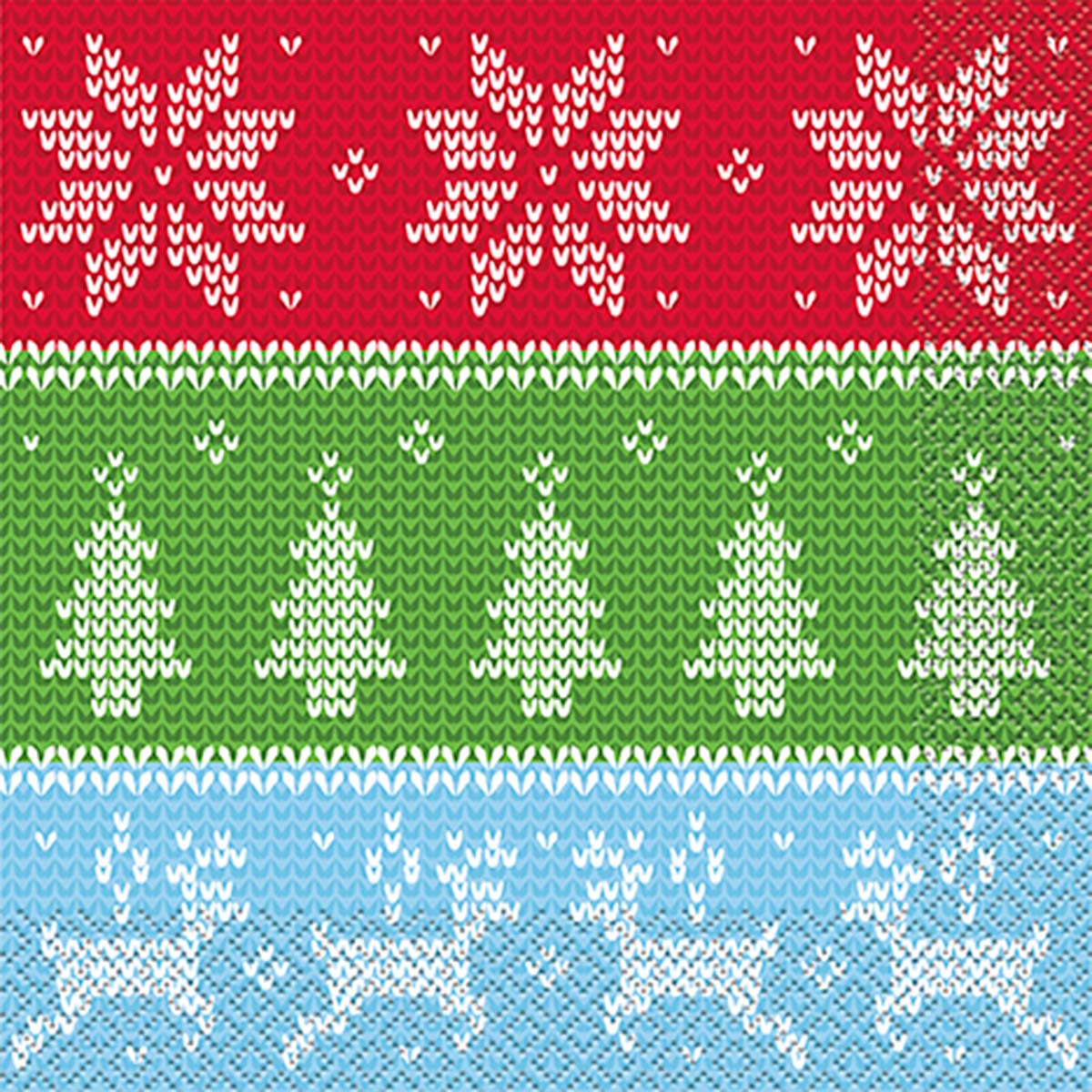 UNIQUE PARTY FAVORS Christmas Ugly Sweater Christmas Large Lunch Napkins, 16 Count 011179729029