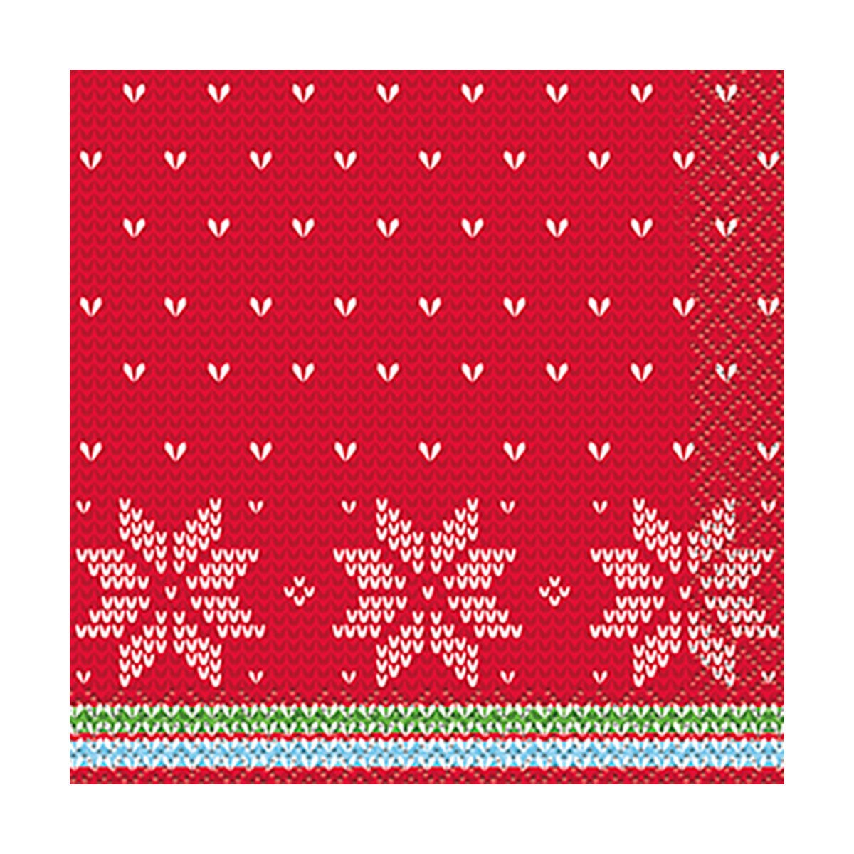 UNIQUE PARTY FAVORS Christmas Ugly Sweater Christmas Small Beverage Napkins, 16 Count 011179729012