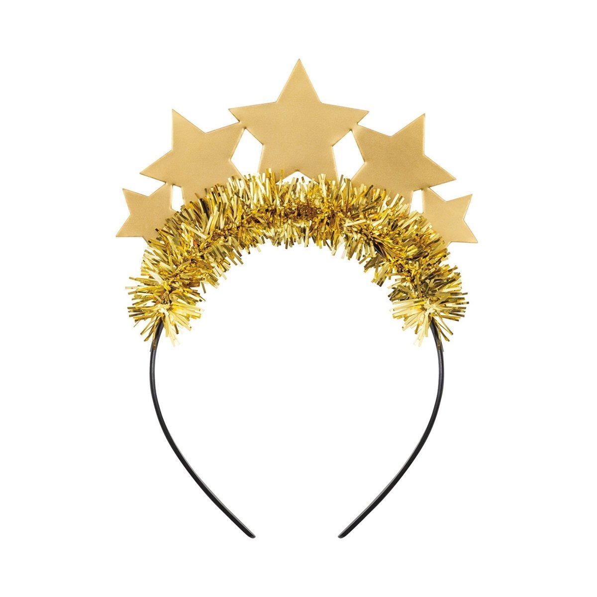 UNIQUE PARTY FAVORS Costume Accessories Gold Star Headband, 1 Count 011179281992