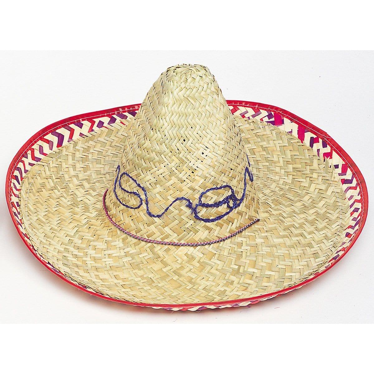 Buy Costume Accessories Straw sombrero for adults sold at Party Expert