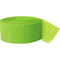 Buy Decorations Crepe Streamer - Lime Green 81 Ft sold at Party Expert