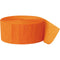 Buy Decorations Crepe Streamer - Orange 81 Ft sold at Party Expert