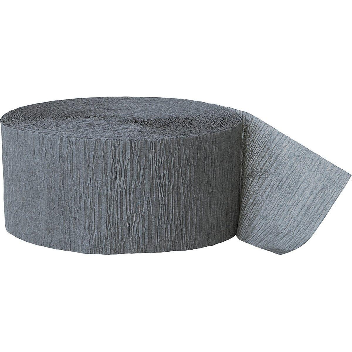 Buy Decorations Grey Crepe Streamer 81 Ft sold at Party Expert