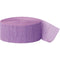 Buy Decorations Lavender Crepe Streamer 81 Ft sold at Party Expert