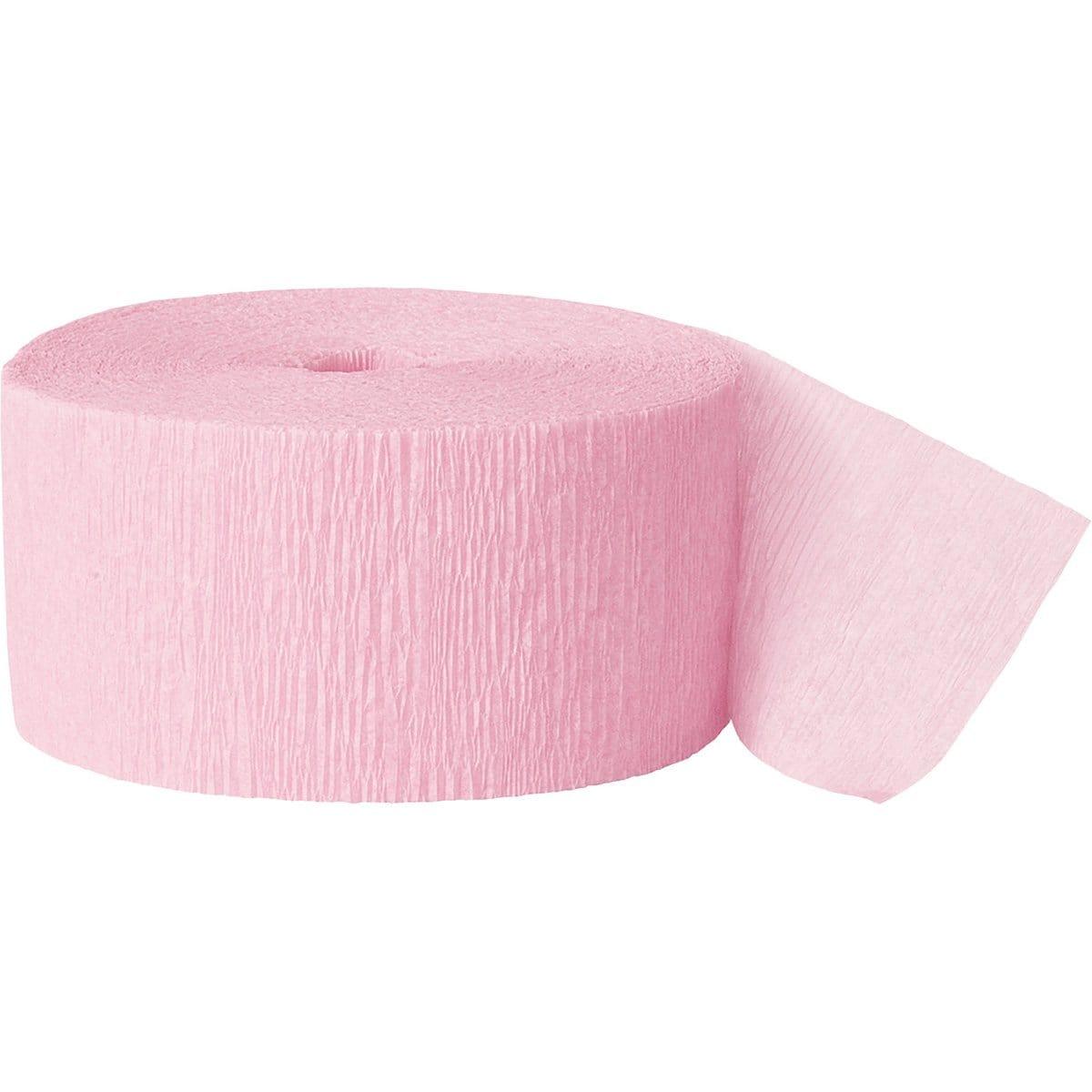 Buy Decorations Pastel pink crepe streamer garland sold at Party Expert