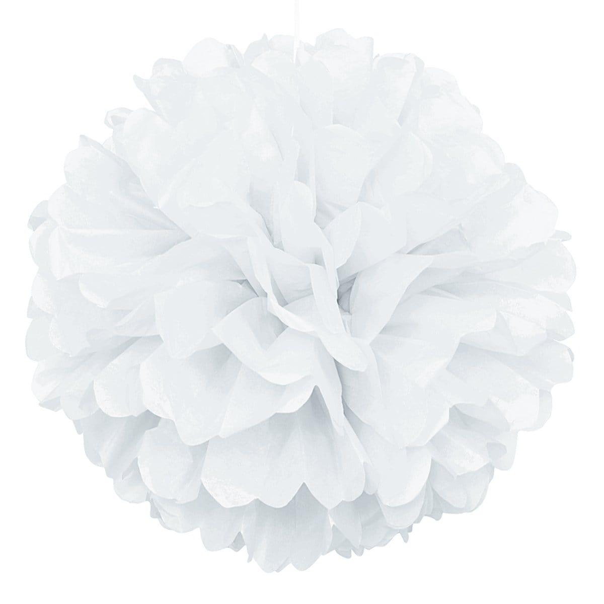 Buy Decorations Puff Decor 16 In. - White sold at Party Expert