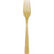 UNIQUE PARTY FAVORS Disposable-Plasticware Gold Plastic Forks, 18 Count