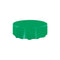 UNIQUE PARTY FAVORS Disposable-Plasticware Green Round Plastic Tablecover, 84 Inches, 1 Count 011179500284