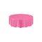 UNIQUE PARTY FAVORS Disposable-Plasticware Hot Pink Round Plastic Tablecover, 84 Inches, 1 Count 011179500390