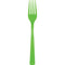 UNIQUE PARTY FAVORS Disposable-Plasticware Lime Green Plastic Forks, 18 Count 011179394890