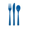 UNIQUE PARTY FAVORS Disposable-Plasticware Royal Blue Plastic Cutlery Set, 18 Count