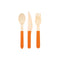 UNIQUE PARTY FAVORS Disposable-Plasticware Wooden Cutlery Set, Summer Citrus, 12 Count 011179164790
