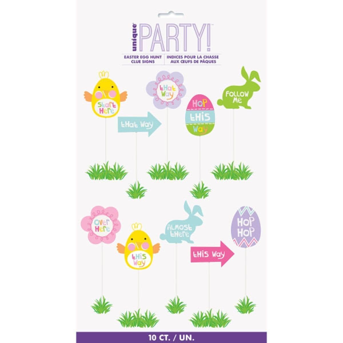 Buy Easter Easter Egg Hunt Clue Signs sold at Party Expert