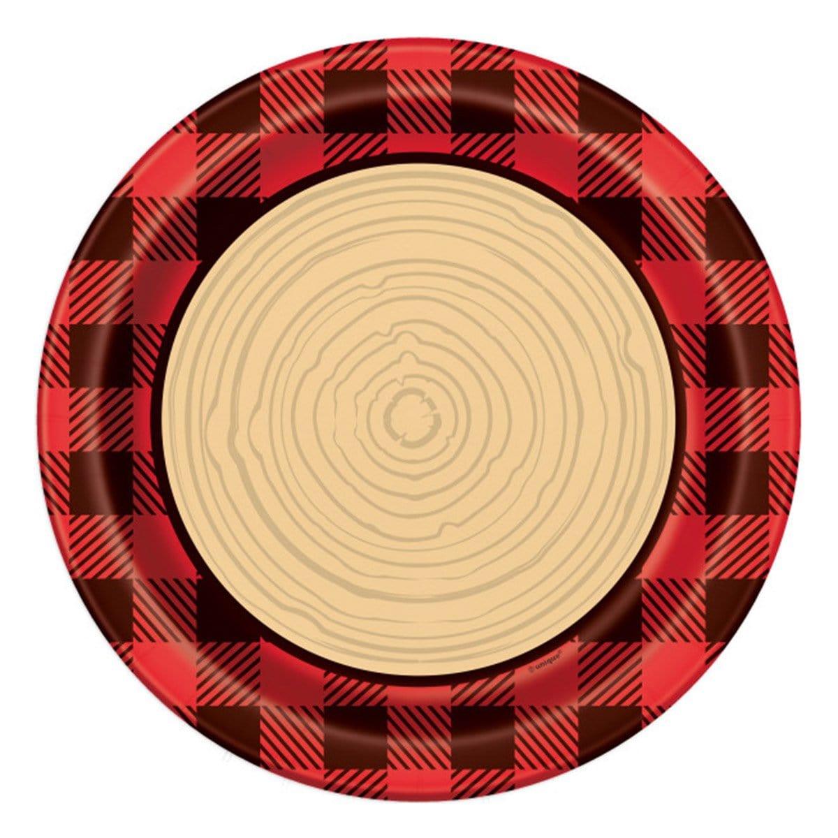 Buy Everyday Entertaining Lumberjack Paper Plates 9 Inches, 8 per Package sold at Party Expert