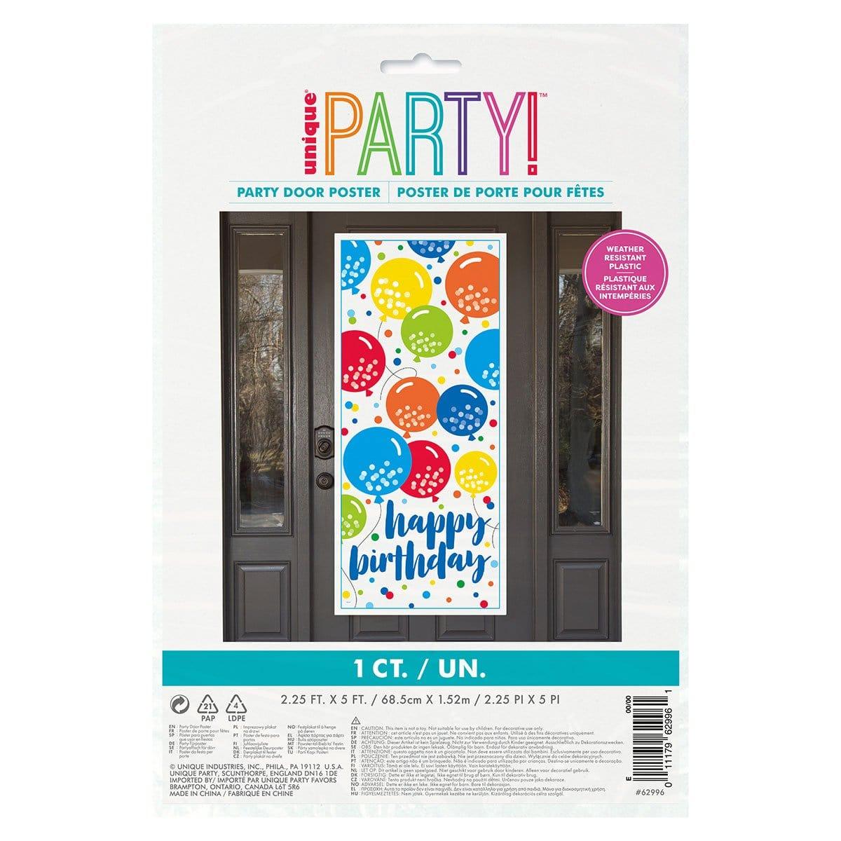Buy General Birthday Balloon Door Poster sold at Party Expert