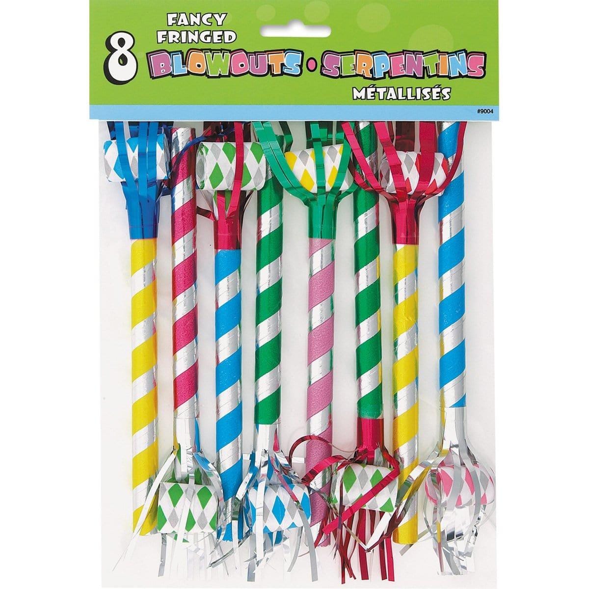 Buy General Birthday Fancy Fringed Blowouts 8/pkg sold at Party Expert