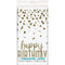 Buy General Birthday Gold Confetti Birthday Tablecover sold at Party Expert