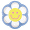 UNIQUE PARTY FAVORS General Birthday Groovy Daisy Birthday Large Flower Shaped Lunch Paper Plates, 9 Inches, 8 Count 011179255146