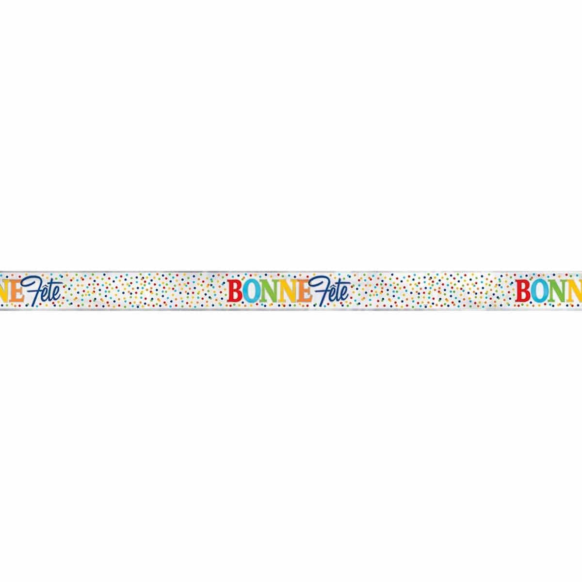 Buy General Birthday Rainbow Polka Dot - Foil Banner 12pi. sold at Party Expert