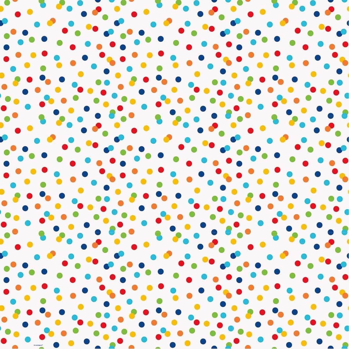 Buy General Birthday Rainbow Polka Dot - Gift Wrap Roll sold at Party Expert