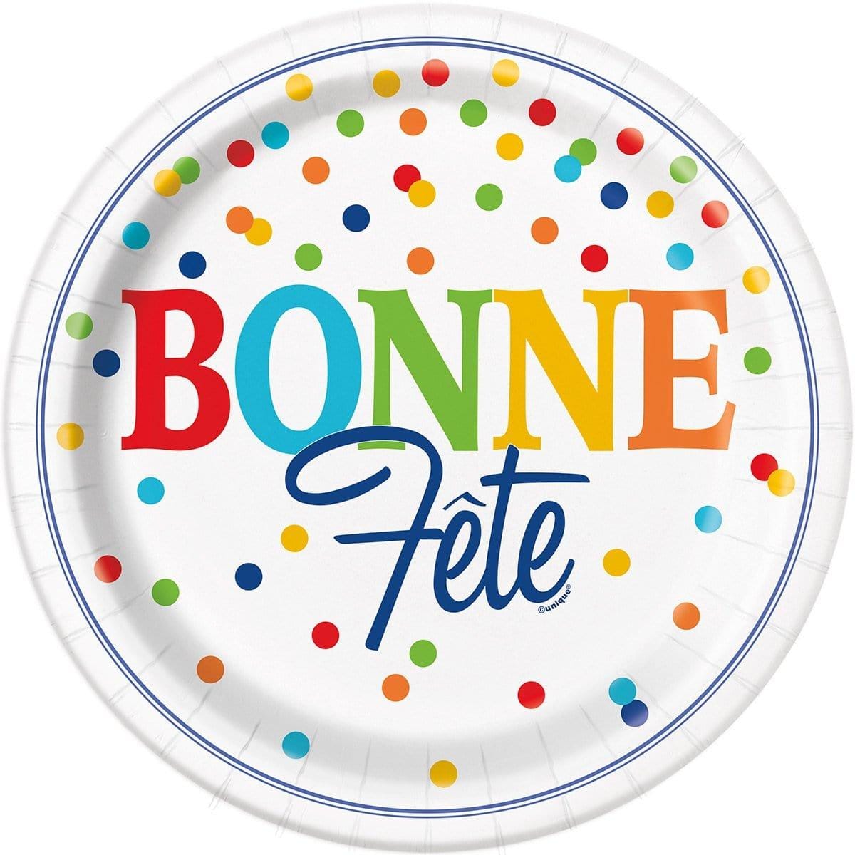 Buy General Birthday Rainbow Polka Dot - Plates 9 In. 8/pkg sold at Party Expert