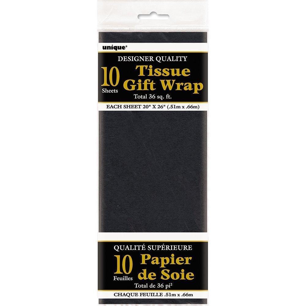 Buy Gift Wrap & Bags Black Tissue Sheets sold at Party Expert