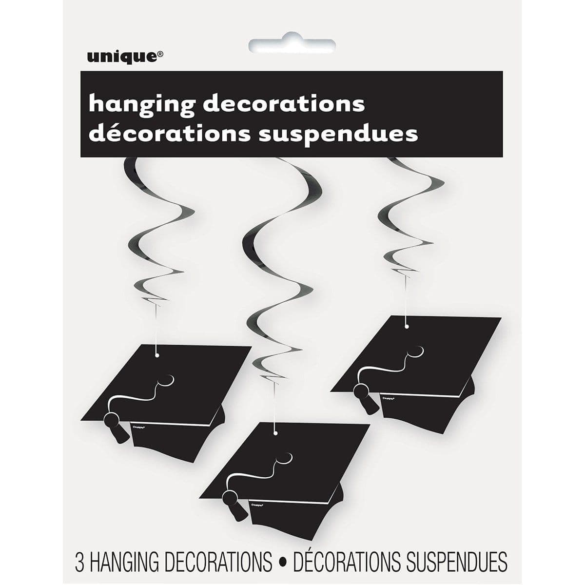 Buy Graduation Hanging Swirl Decorations - Graduation 3/pkg. sold at Party Expert