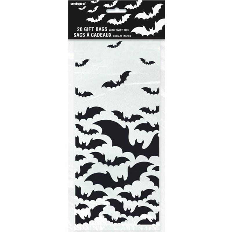 Buy Halloween Black bats cello favor bags, 20 per package sold at Party Expert