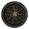Buy Halloween Black & Gold Spider Web paper plates 9 inches, 8 per package sold at Party Expert
