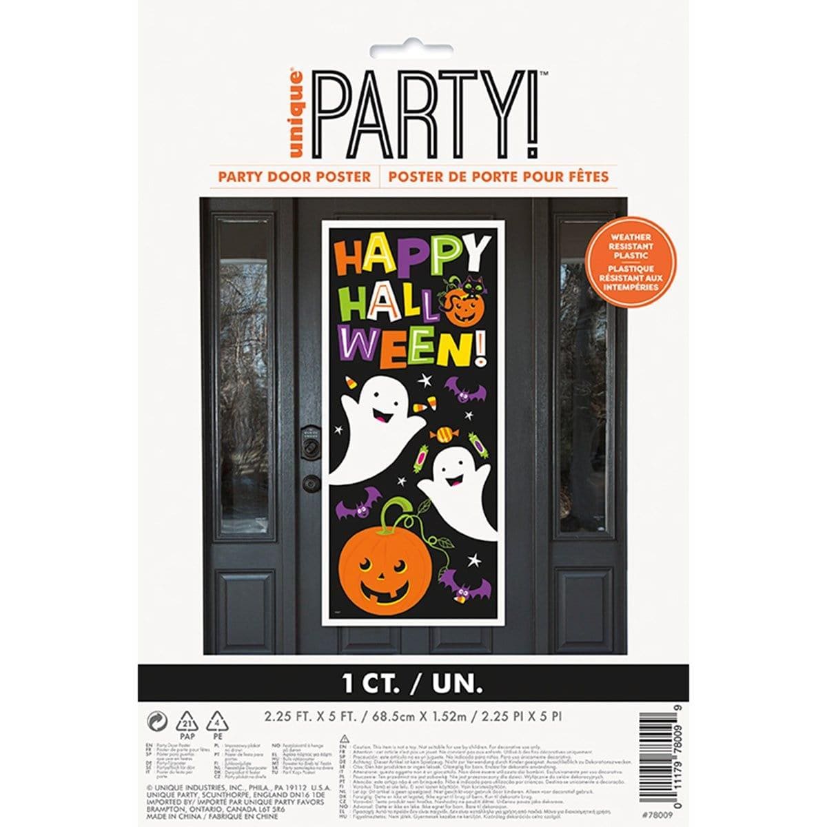 Buy Halloween Cat & Pumpkin Door Decoration sold at Party Expert
