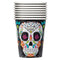 Buy Halloween Day of the Dead Sugar Skulls paper cups 9 ounces, 8 per package sold at Party Expert
