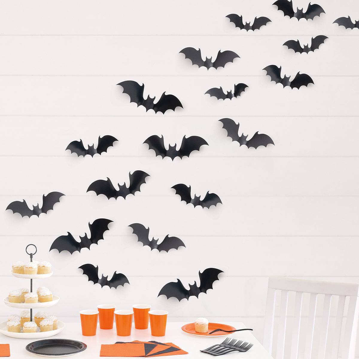 UNIQUE PARTY FAVORS Halloween Flying Bats Wall Decorating 011179237555