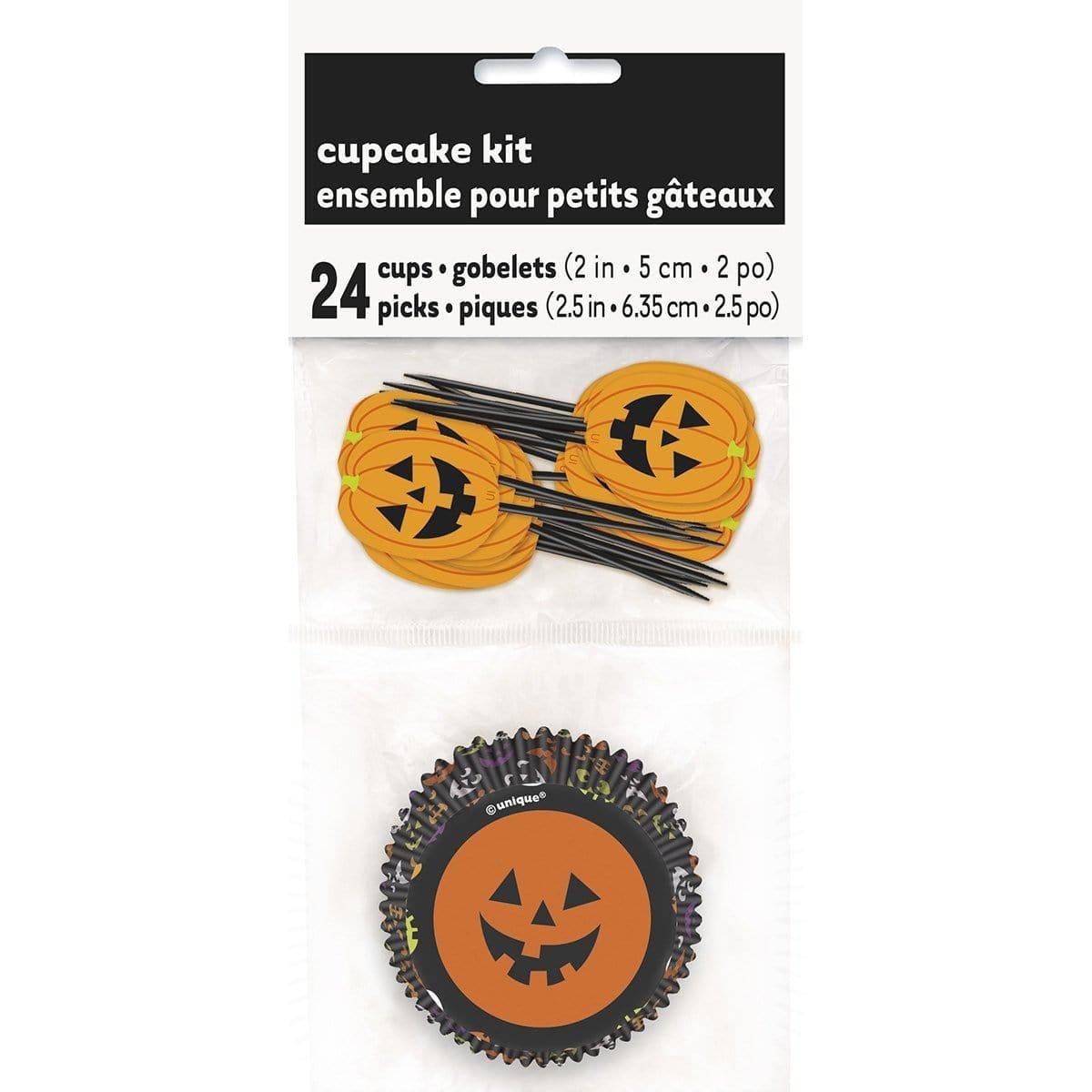 Buy Halloween Pumpkin Cupcake Kit, 24 count sold at Party Expert