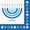 Buy Hanukkah Starry Hanukkah lunch napkins, 16 per package sold at Party Expert