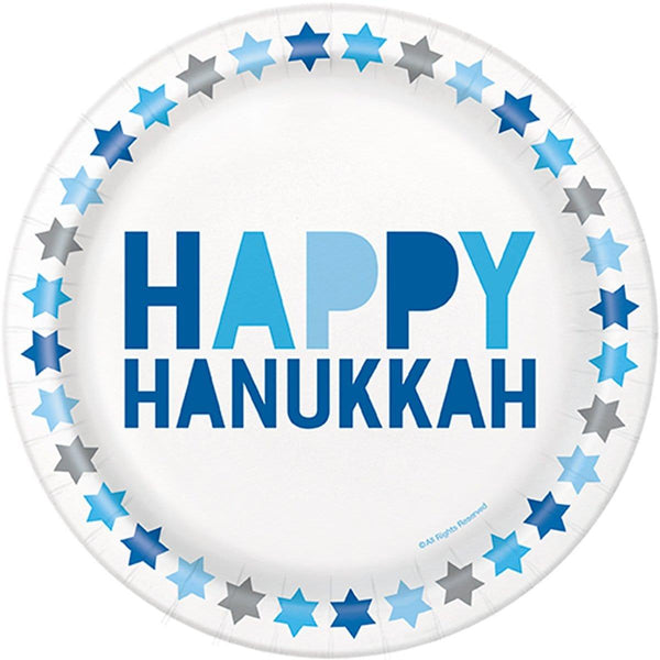 Hanukkah paper plates on sale