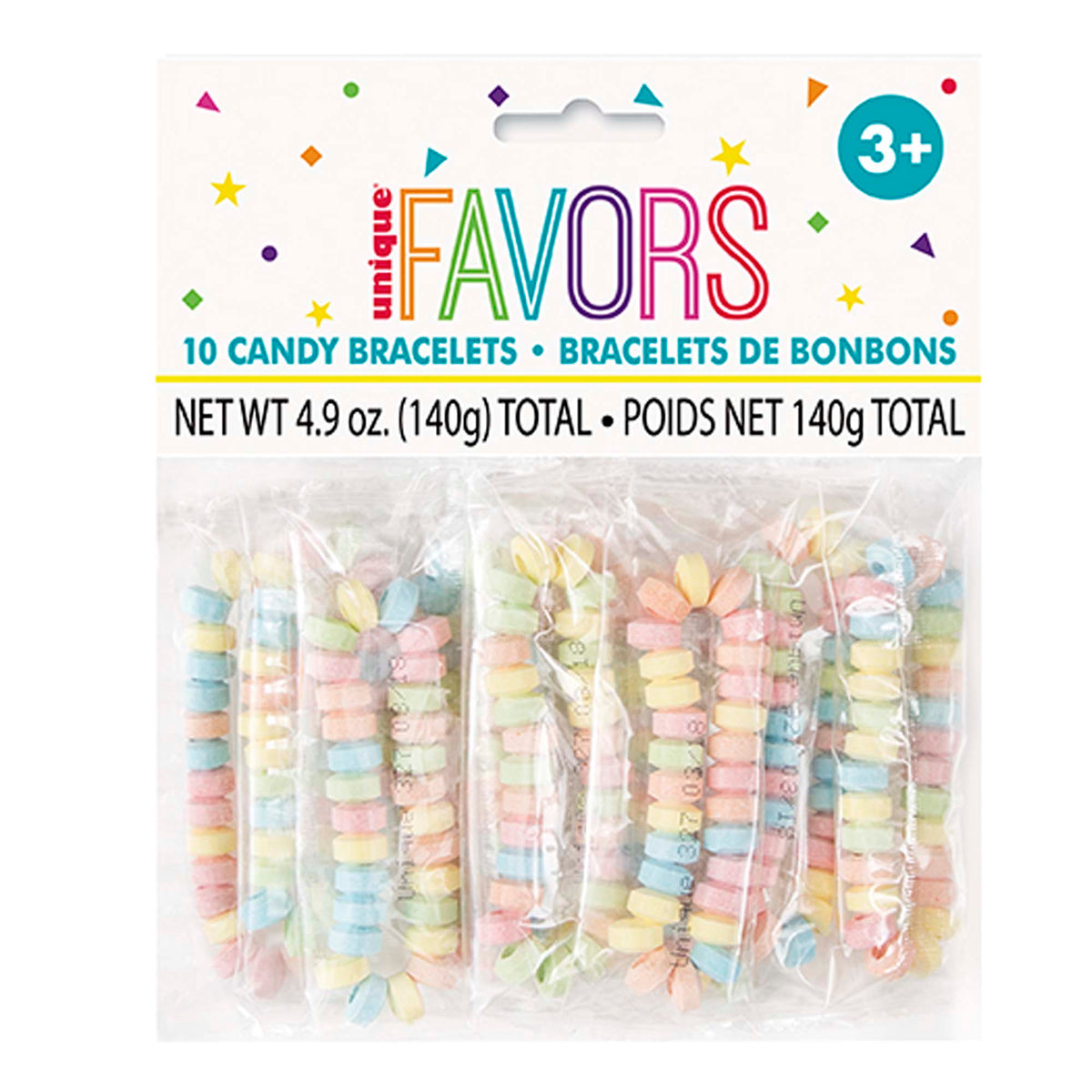 UNIQUE PARTY FAVORS impulse buying Candy Necklaces, 10 Count 011179847990