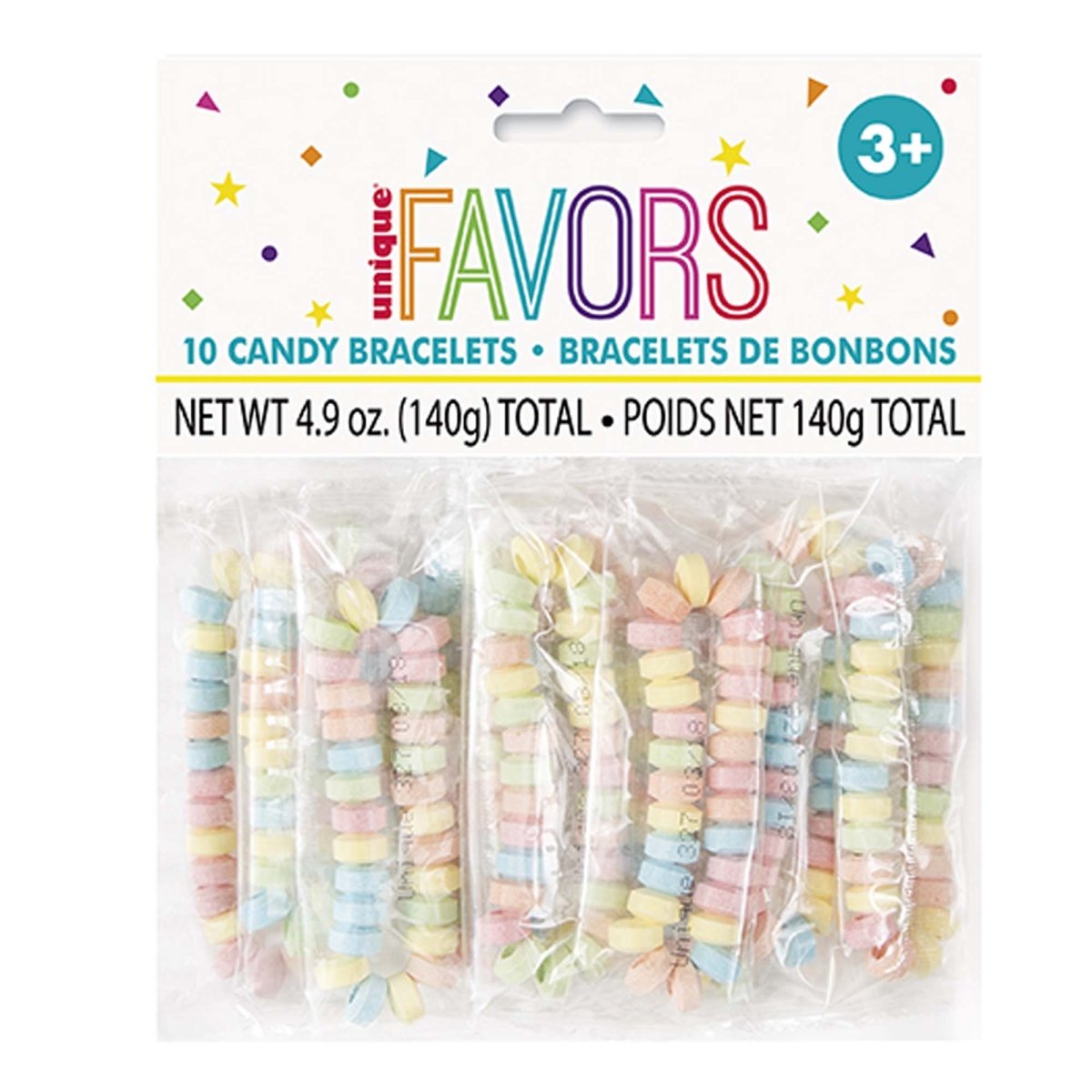 UNIQUE PARTY FAVORS impulse buying Candy Necklaces, 10 Count 011179847990