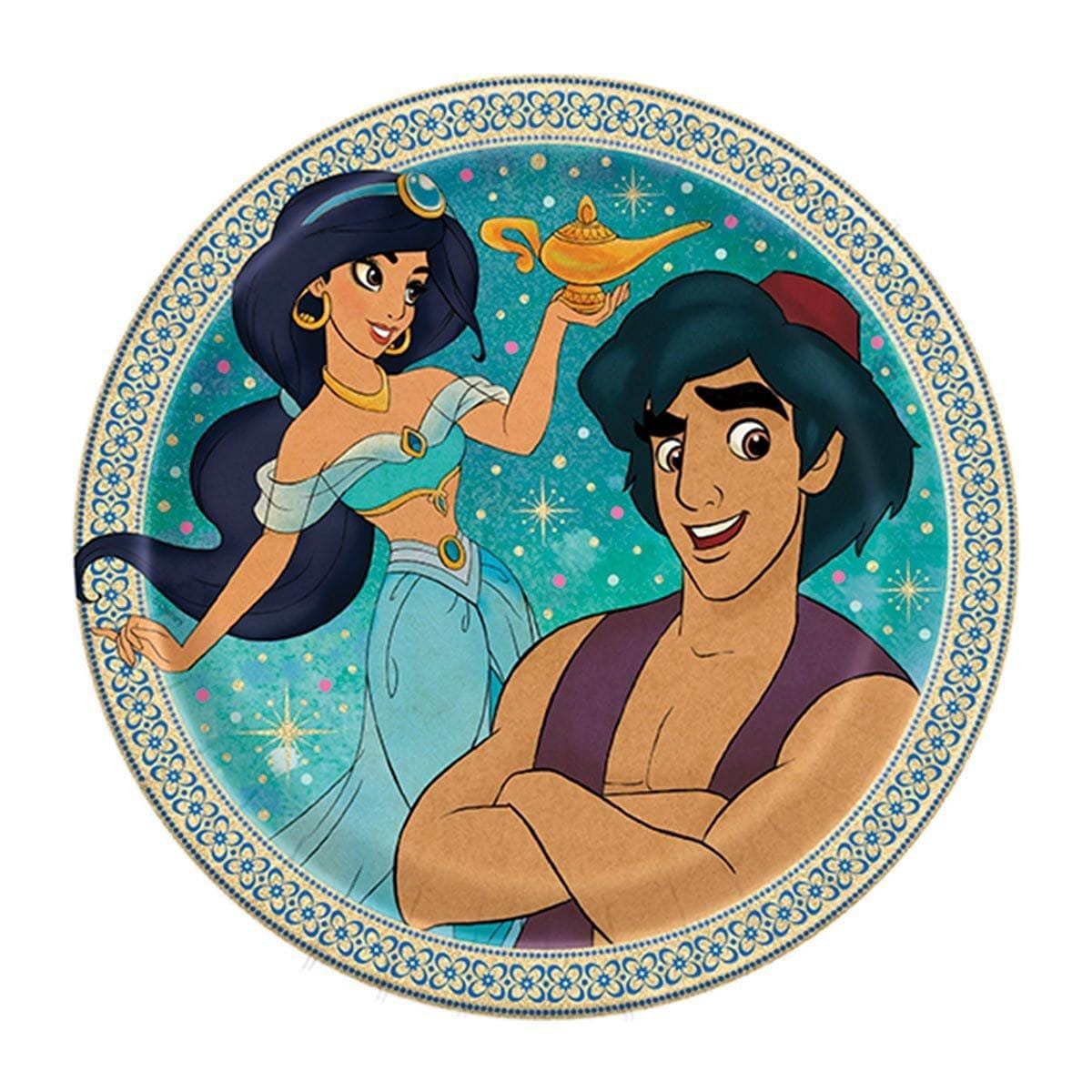 Buy Kids Birthday Aladdin Dessert plates 7 inches, 8 per package sold at Party Expert