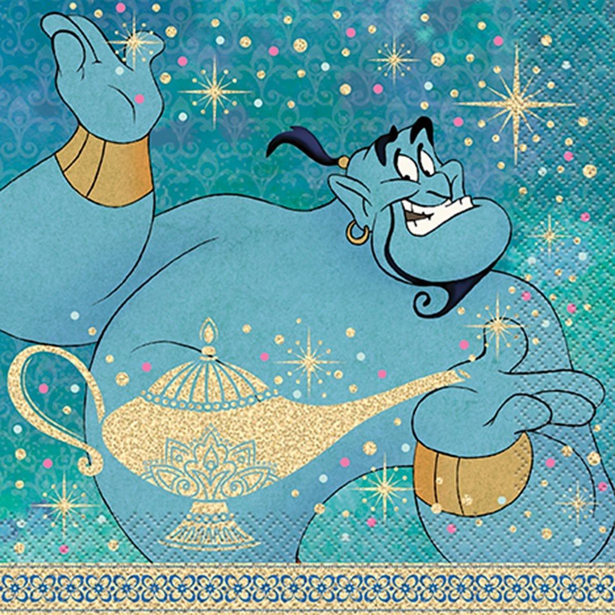 Buy Kids Birthday Aladdin lunch napkins, 16 per package sold at Party Expert