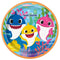 Buy Kids Birthday Baby Shark Dinner plates 9 inches, 8 per package sold at Party Expert