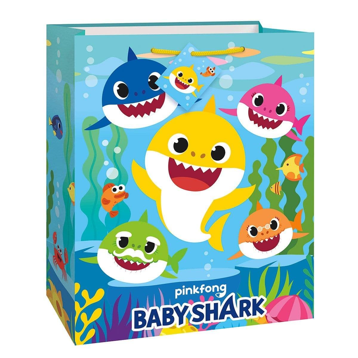 Buy Kids Birthday Baby Shark gift bag sold at Party Expert