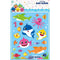 Buy Kids Birthday Baby Shark stickers, 80 per package sold at Party Expert
