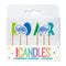 Buy Kids Birthday Blue & Green Dinosaur Candles, 6 Count sold at Party Expert